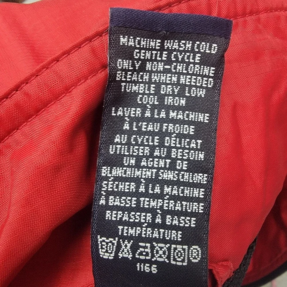 Gap Kids Youth Windbreaker Hooded Jacket Full Zip XXL (14-16) Red Nylon‎ Unisex